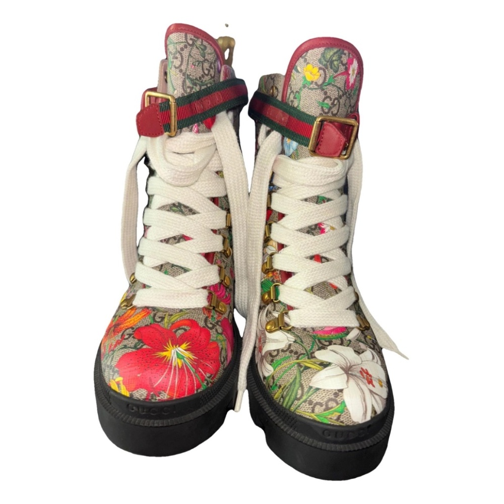 Gucci Floral Boots